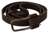 Costume National Brown WX Silver Metal Buckle Belt -   -  Costume National.